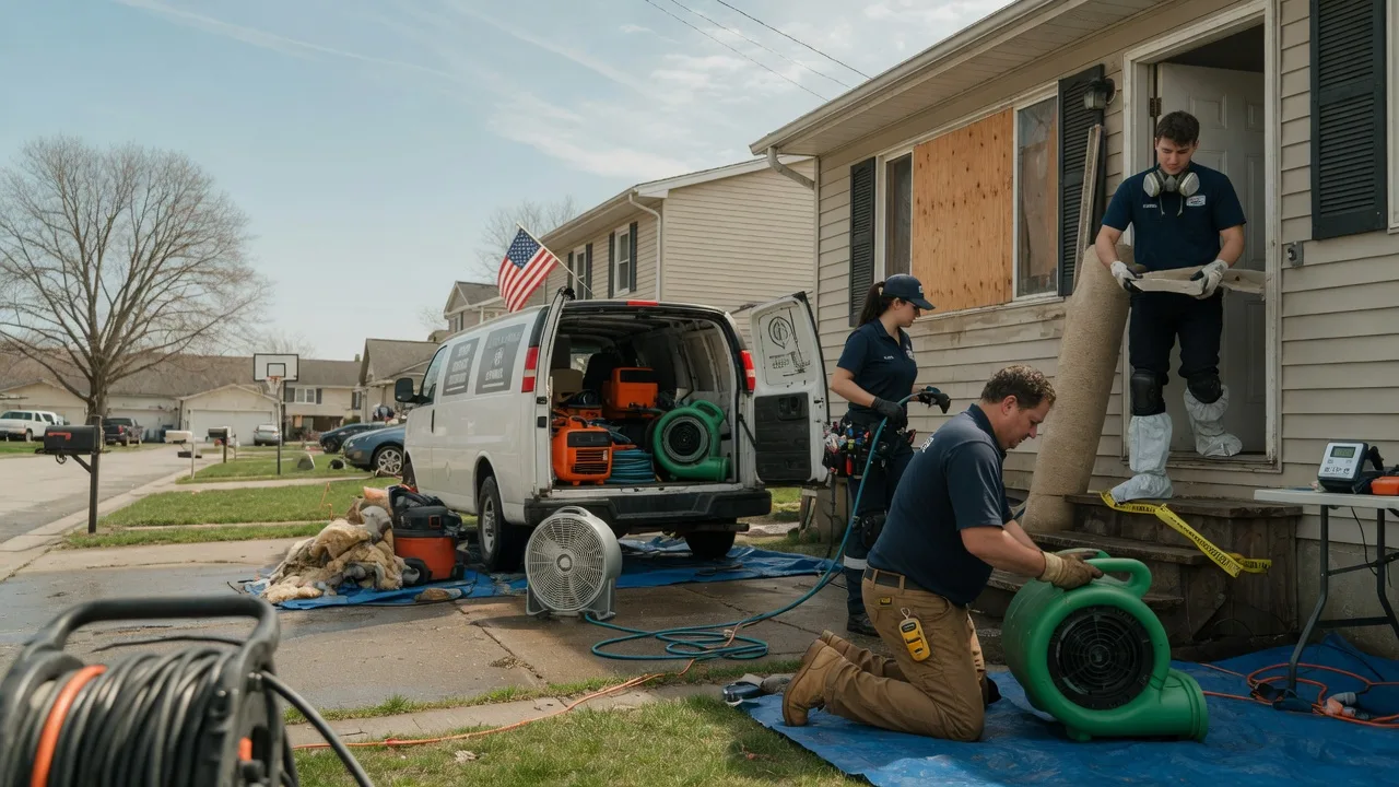Water Damage Restoration in Lansing, IL near me